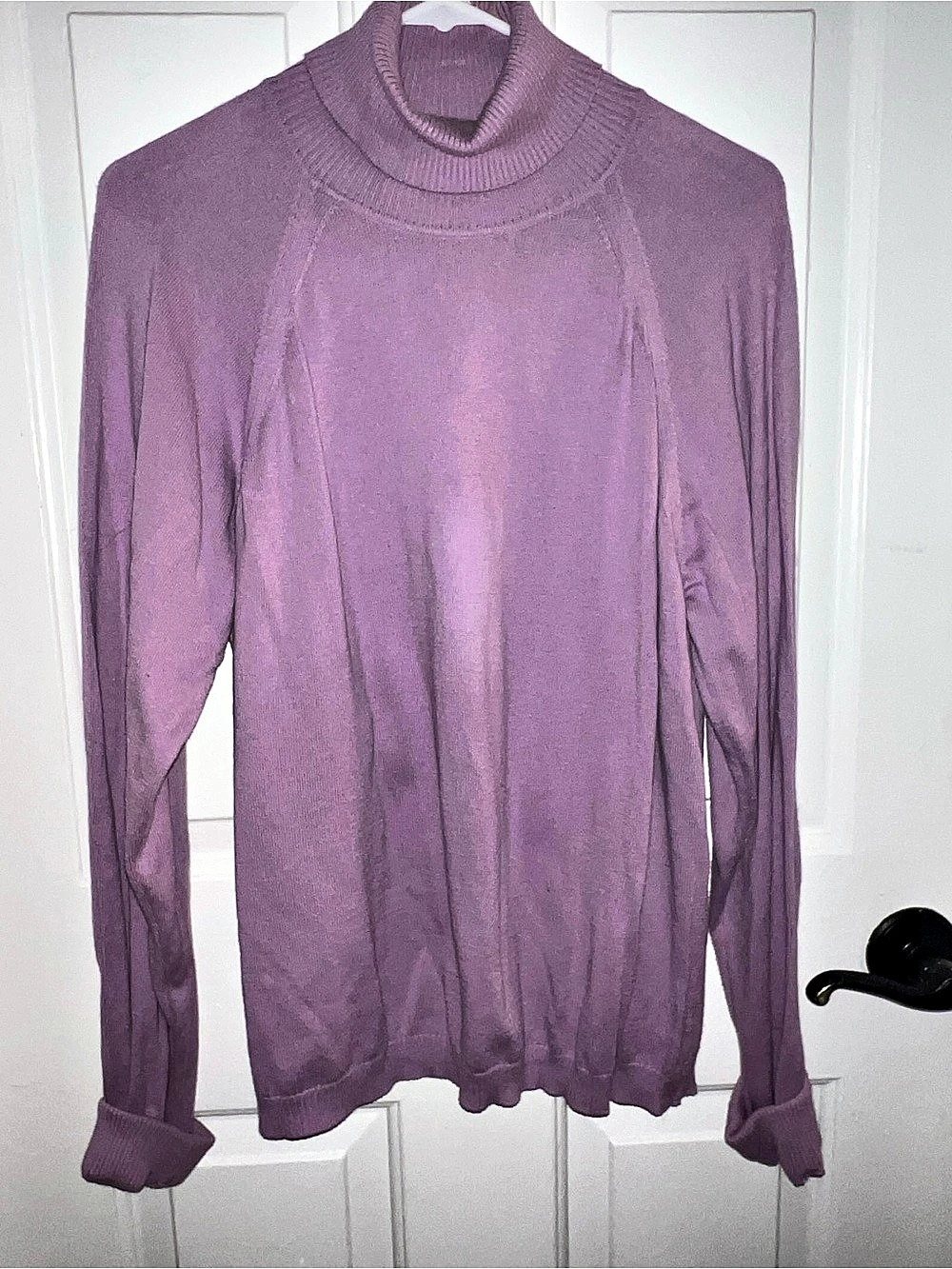Vintage Talbots Purple Turtleneck Sweater Size XL